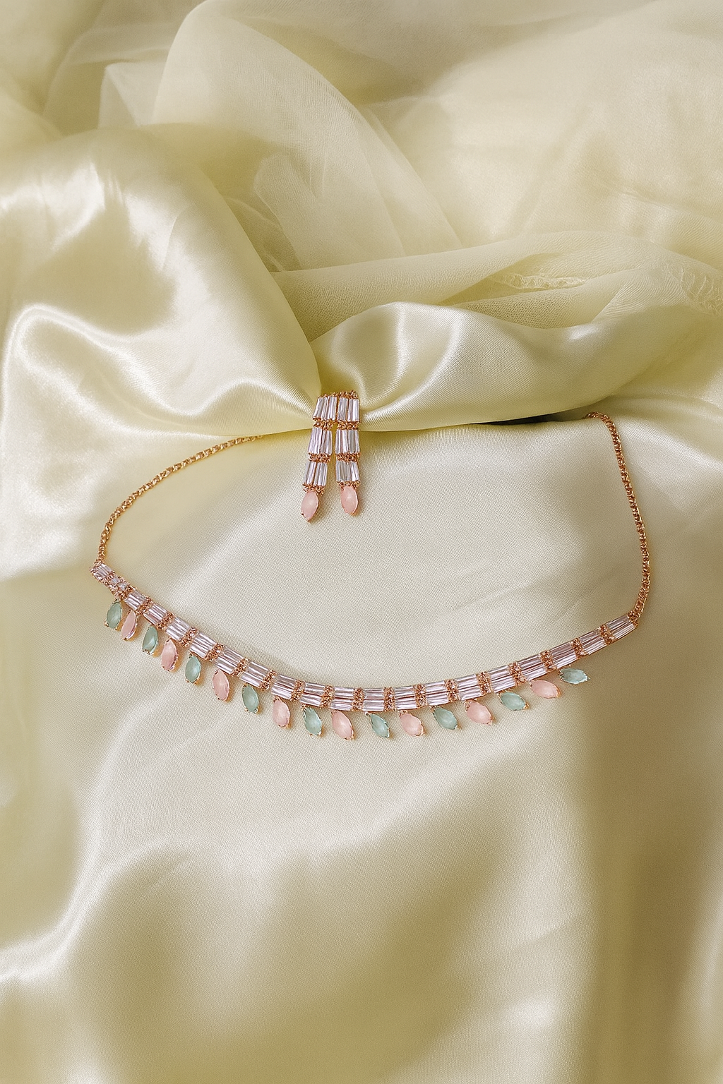 Blush & Mint Harmony Necklace Set