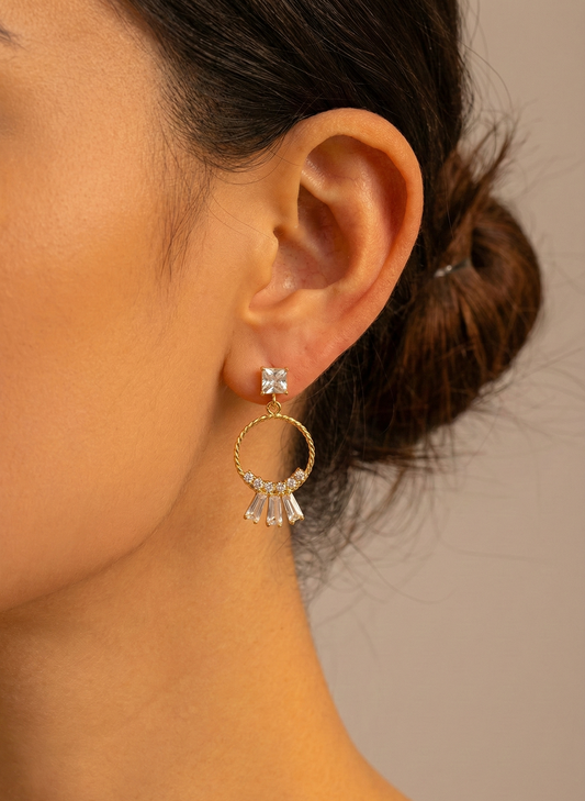 Starlight Halo Earrings