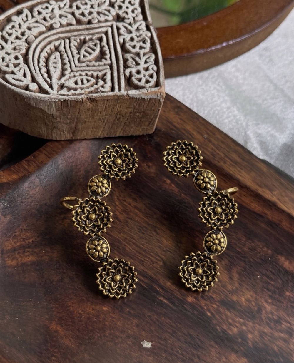 The Genda Phool Ear Cuffs