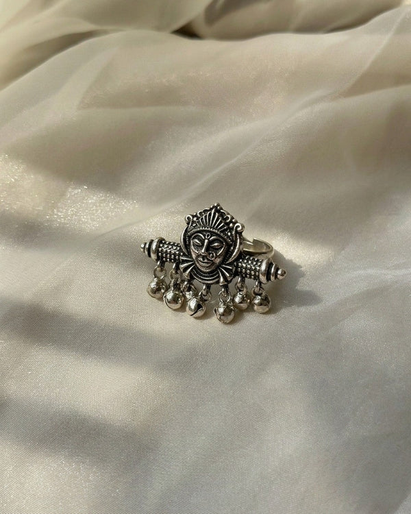 Devi Oxidized Statement Ring