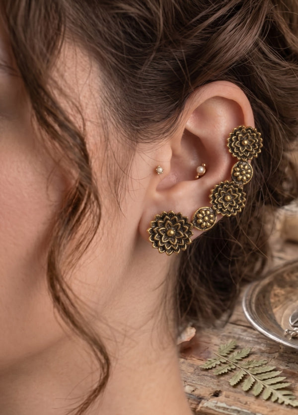 The Genda Phool Ear Cuffs