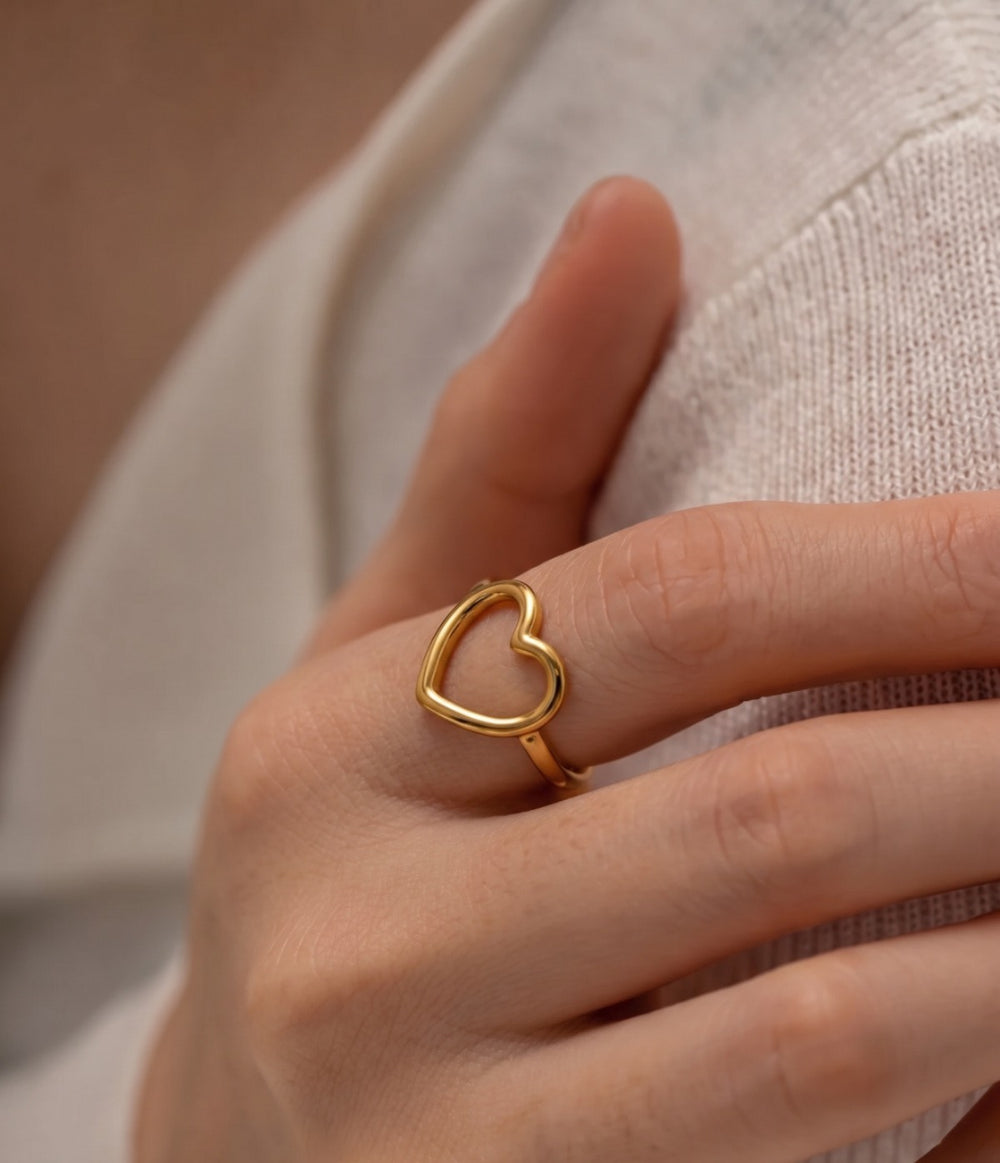 The Amour Open Heart Ring