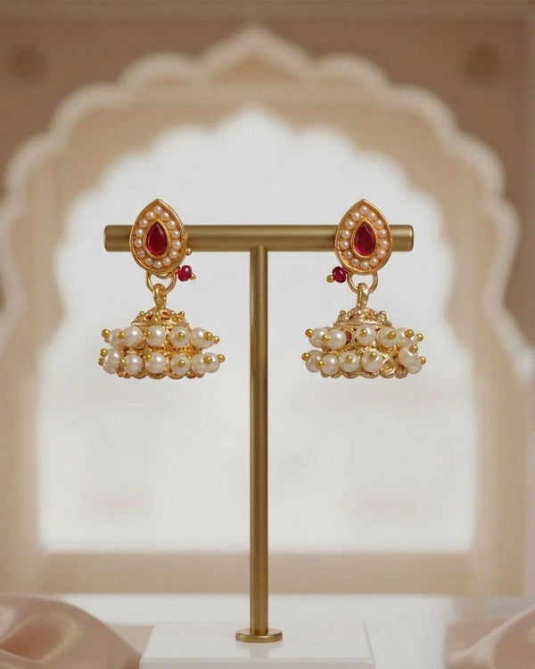 Gulabi Meera Mini Jhumka