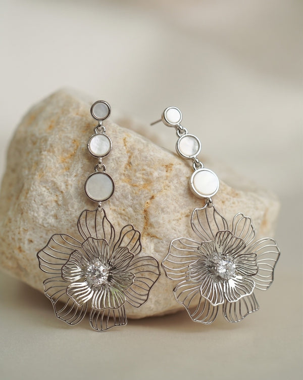 The Silver Flora Filigree Drops