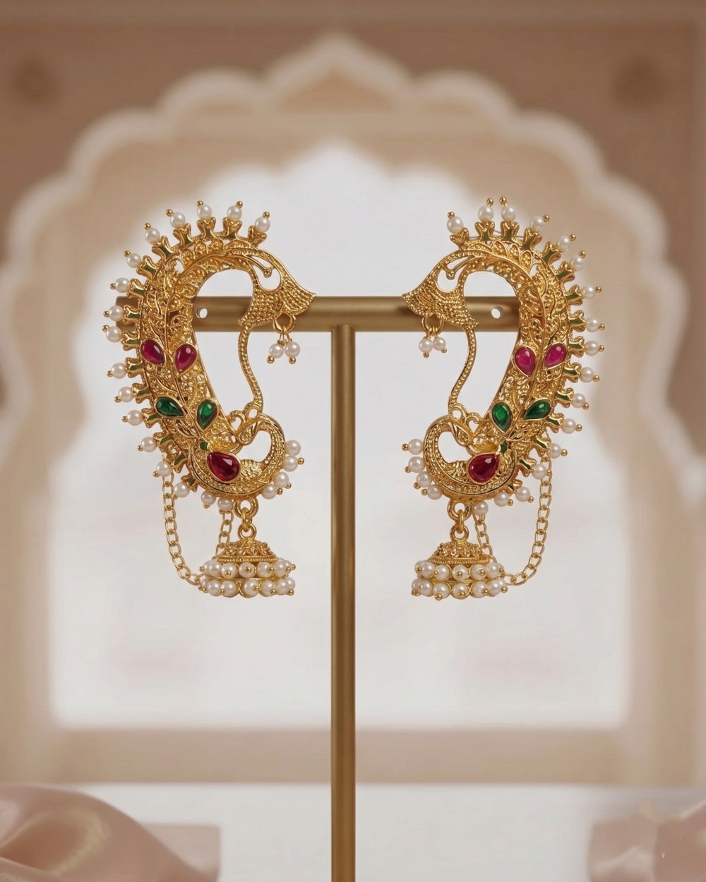 Mayura Rajasi Ear Cuffs