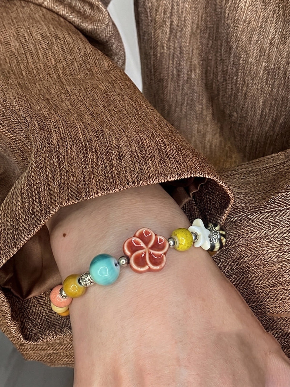 The Pastel Bloom Ceramic Charm