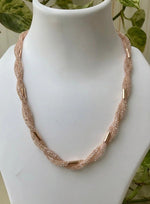 The Rose Gold Shimmer Twist Choker