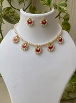 Aura Crescent Pearl Choker Set