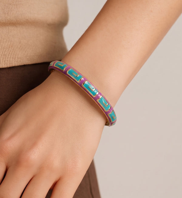 The Neon Maze Bangle
