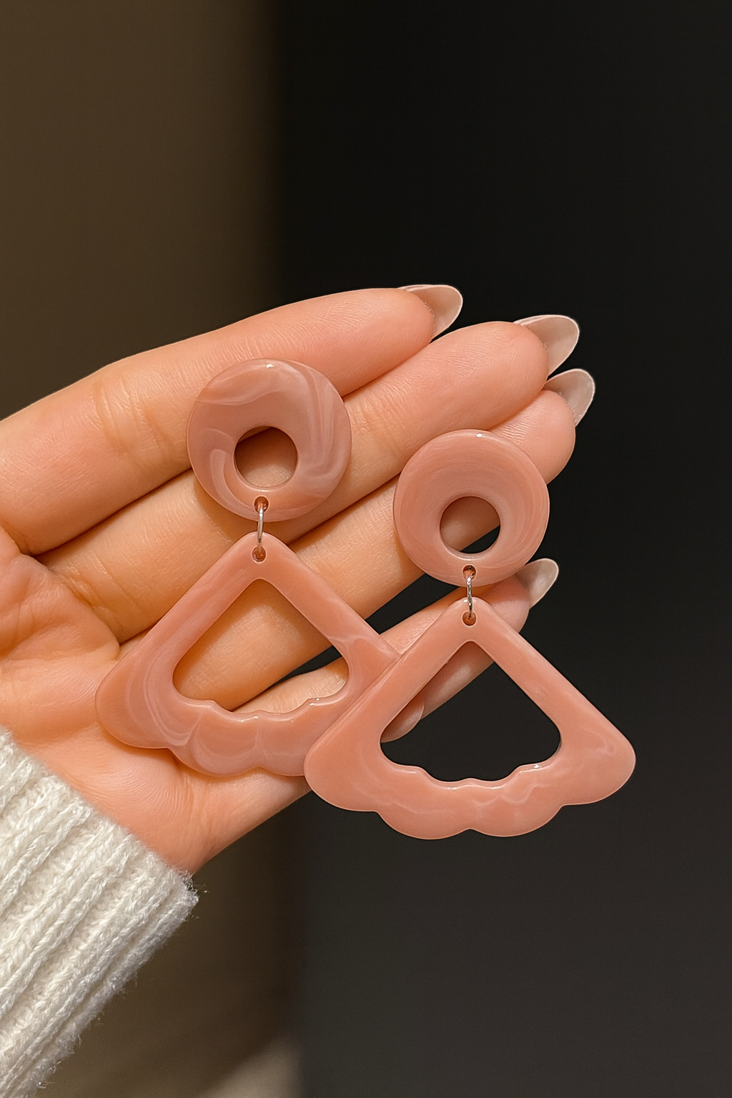 Retro Wave Acrylic Earrings