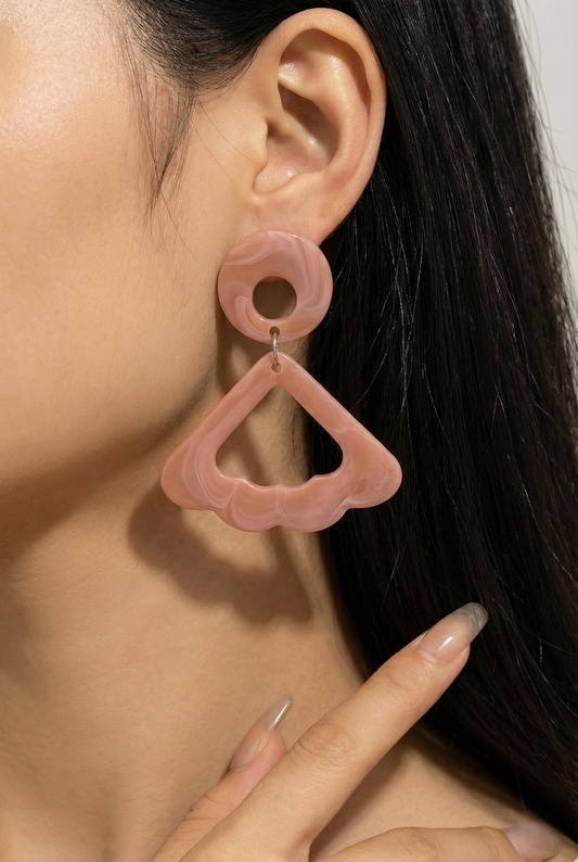 Retro Wave Acrylic Earrings