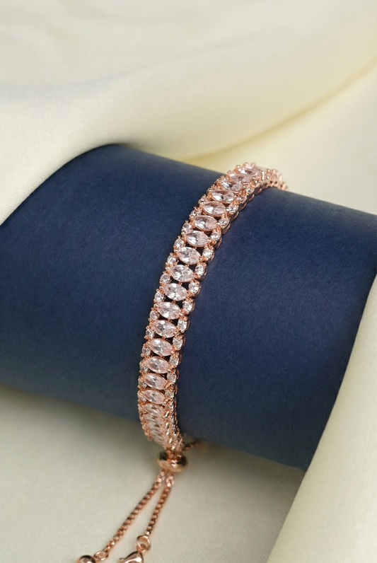 Rose Gold Marquise Bracelet