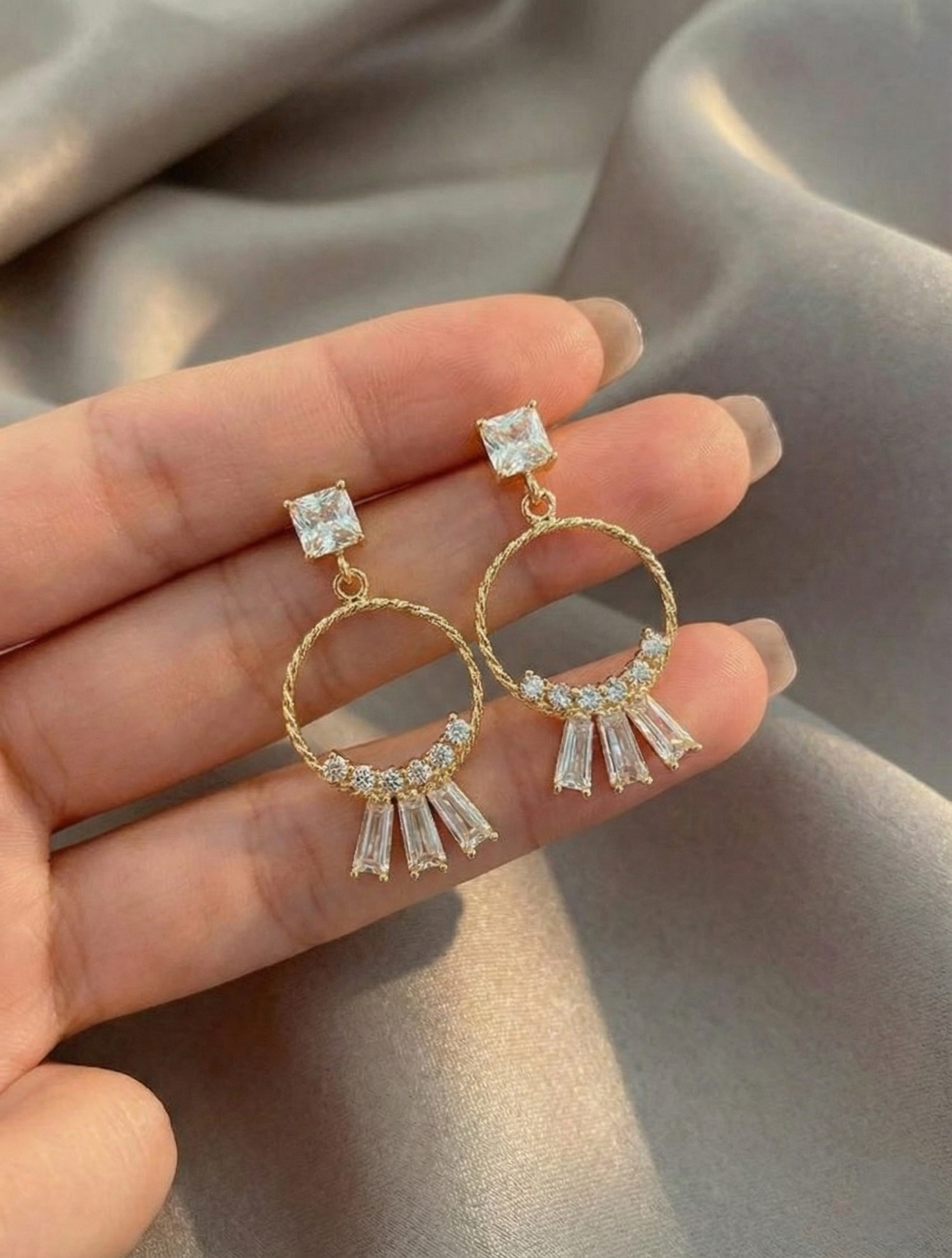 Starlight Halo Earrings