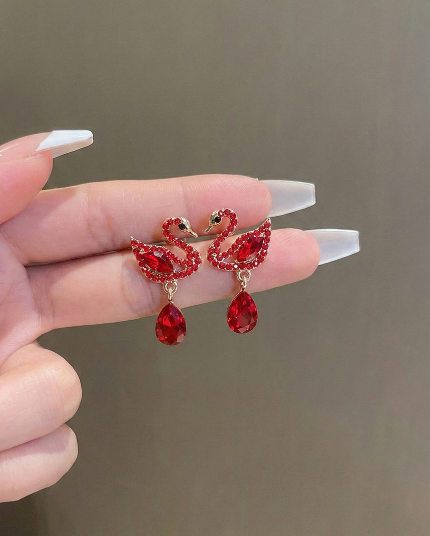 Royal Red Swan Drops