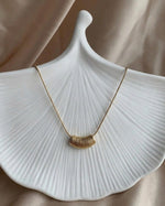 The Aurelia Textured Curve Pendant