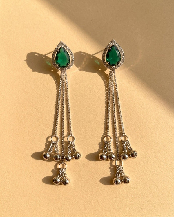 Emerald Valley Whisper Jhumkas
