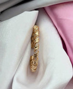 The Golden Twirl Pavé Cuff