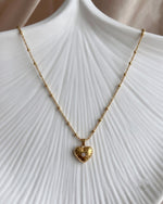 The Stella Puffed Heart Necklace