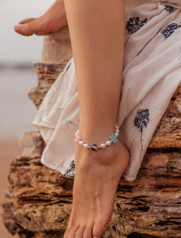 Fluttering Pearl Fantasy Anklet